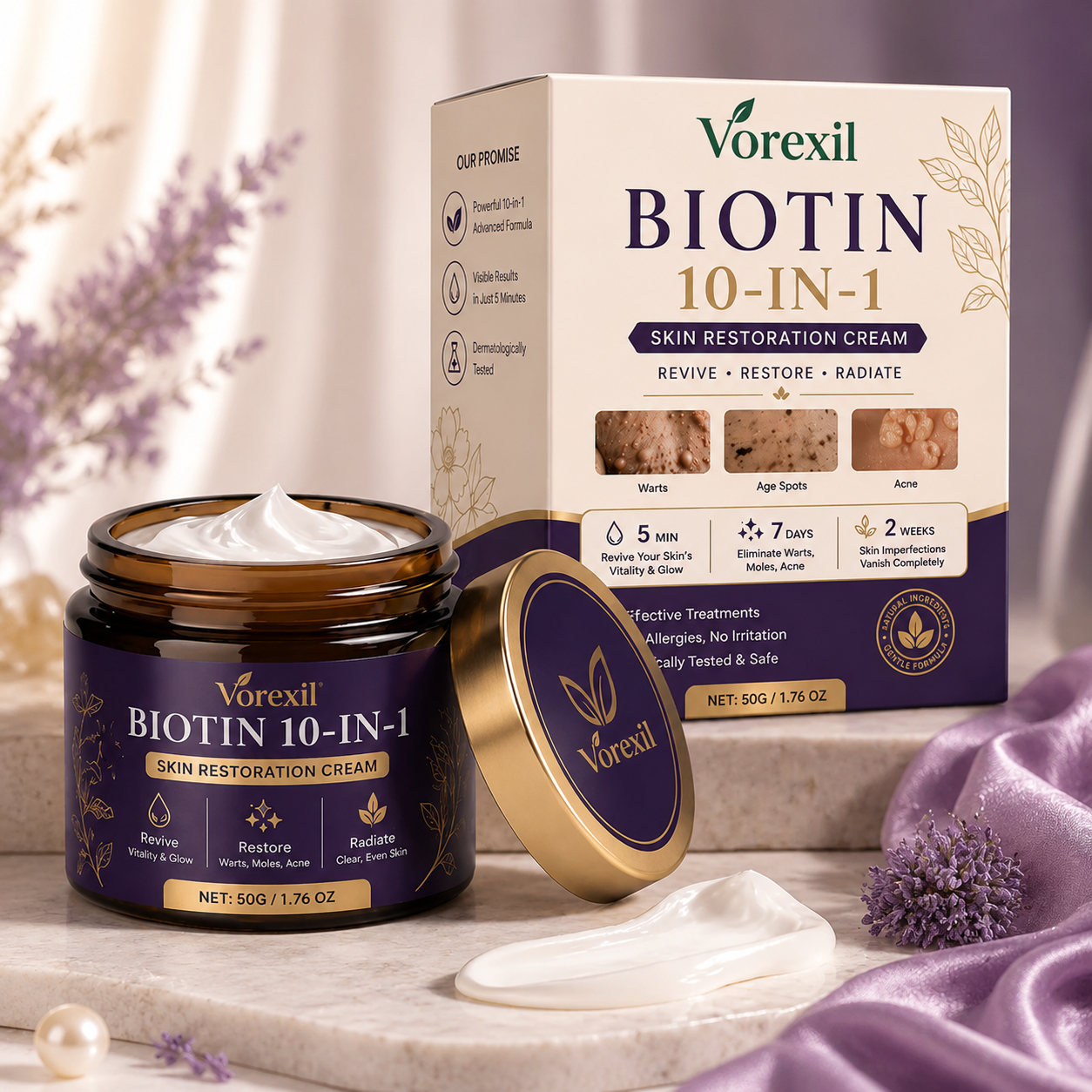 ✨Vorexil® Biotin 10-in-1 Skin Comfort Cream🍀